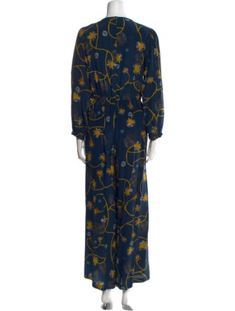 Soler Silk Printed Jumpsuit