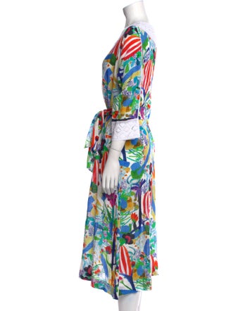 Soler Printed Midi Length Dress
