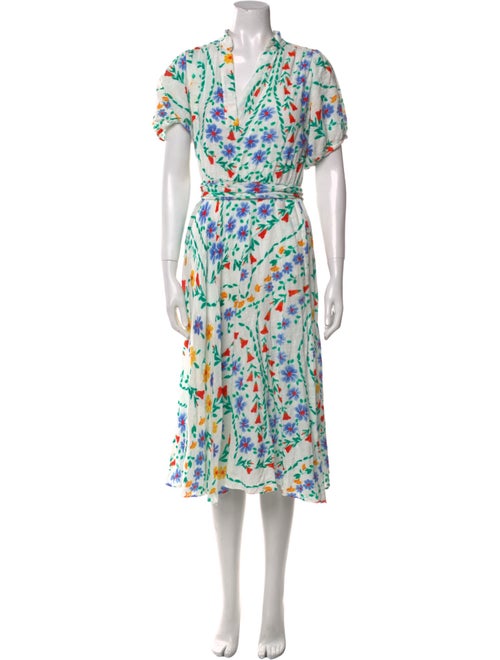 Soler Floral Print Midi Length Dress