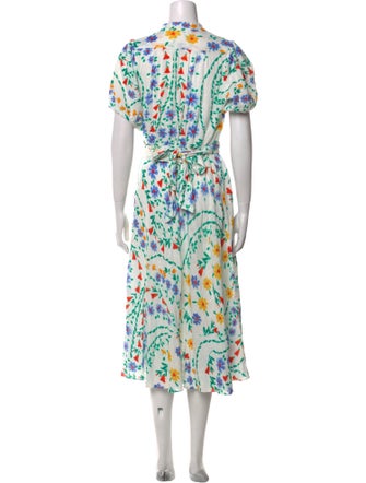 Soler Floral Print Midi Length Dress