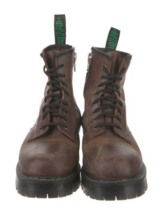Soloviere Leather Combat Boots