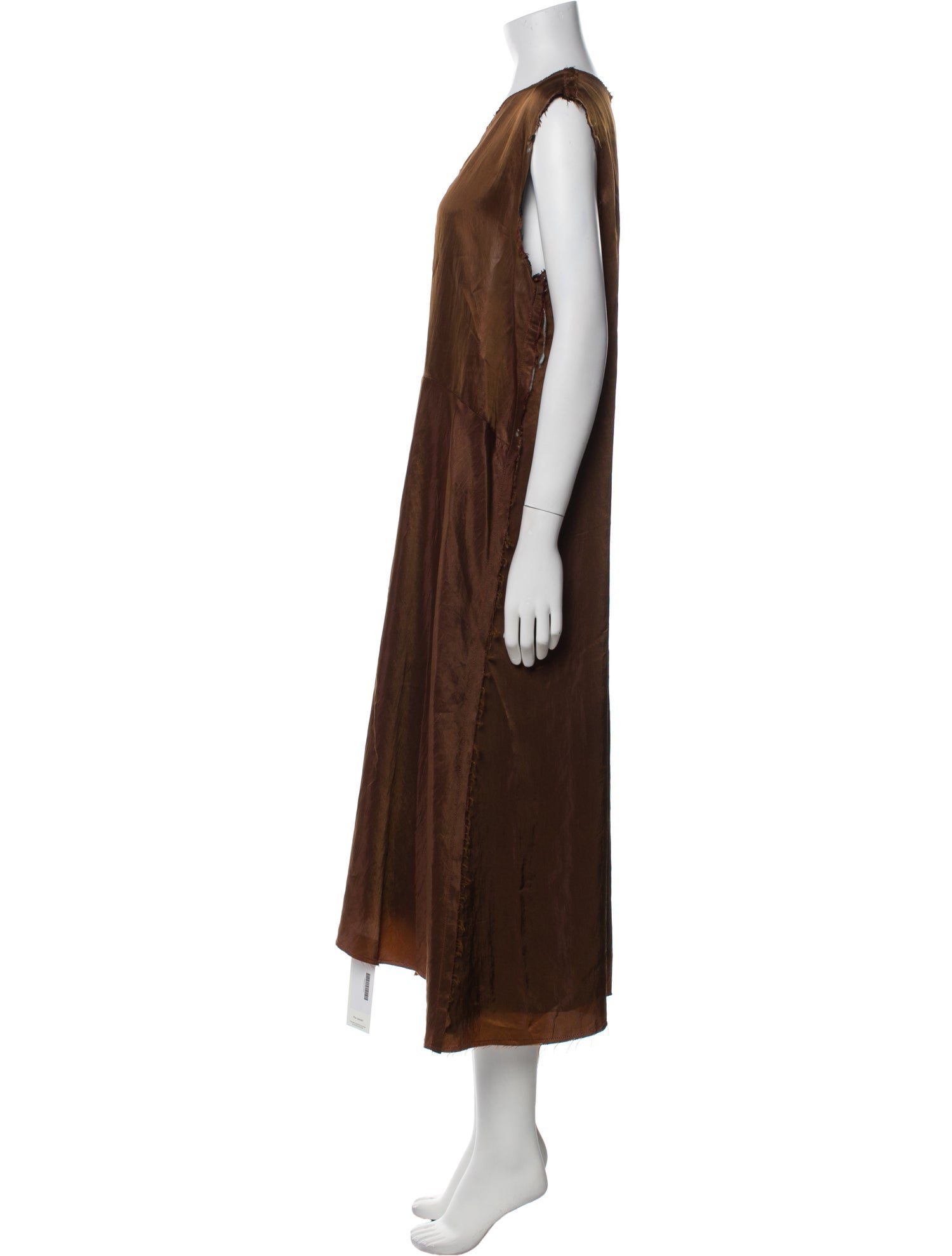 Song For The Mute Crew Neck Midi Length Dress