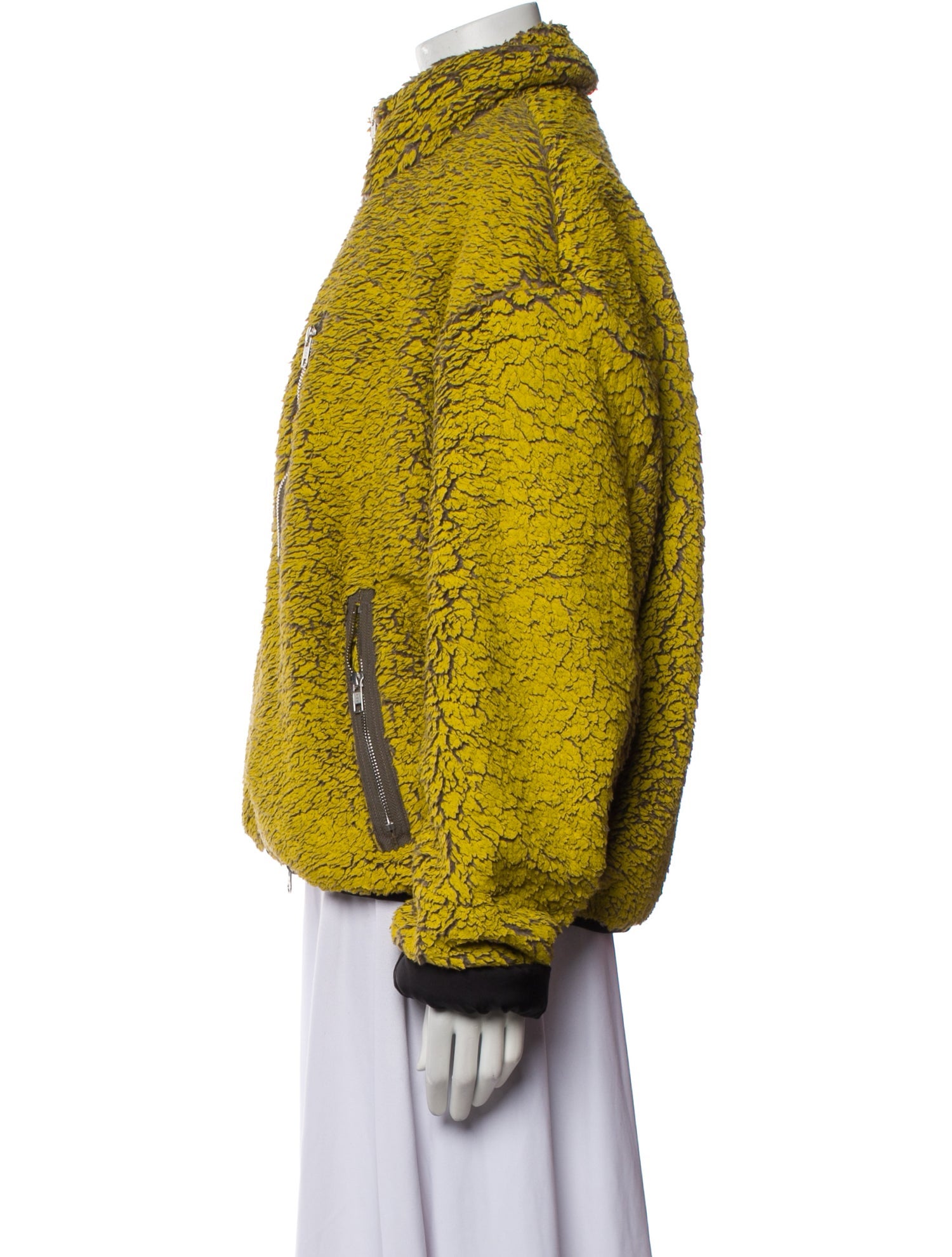 Song For The Mute Printed Faux Fur Jacket