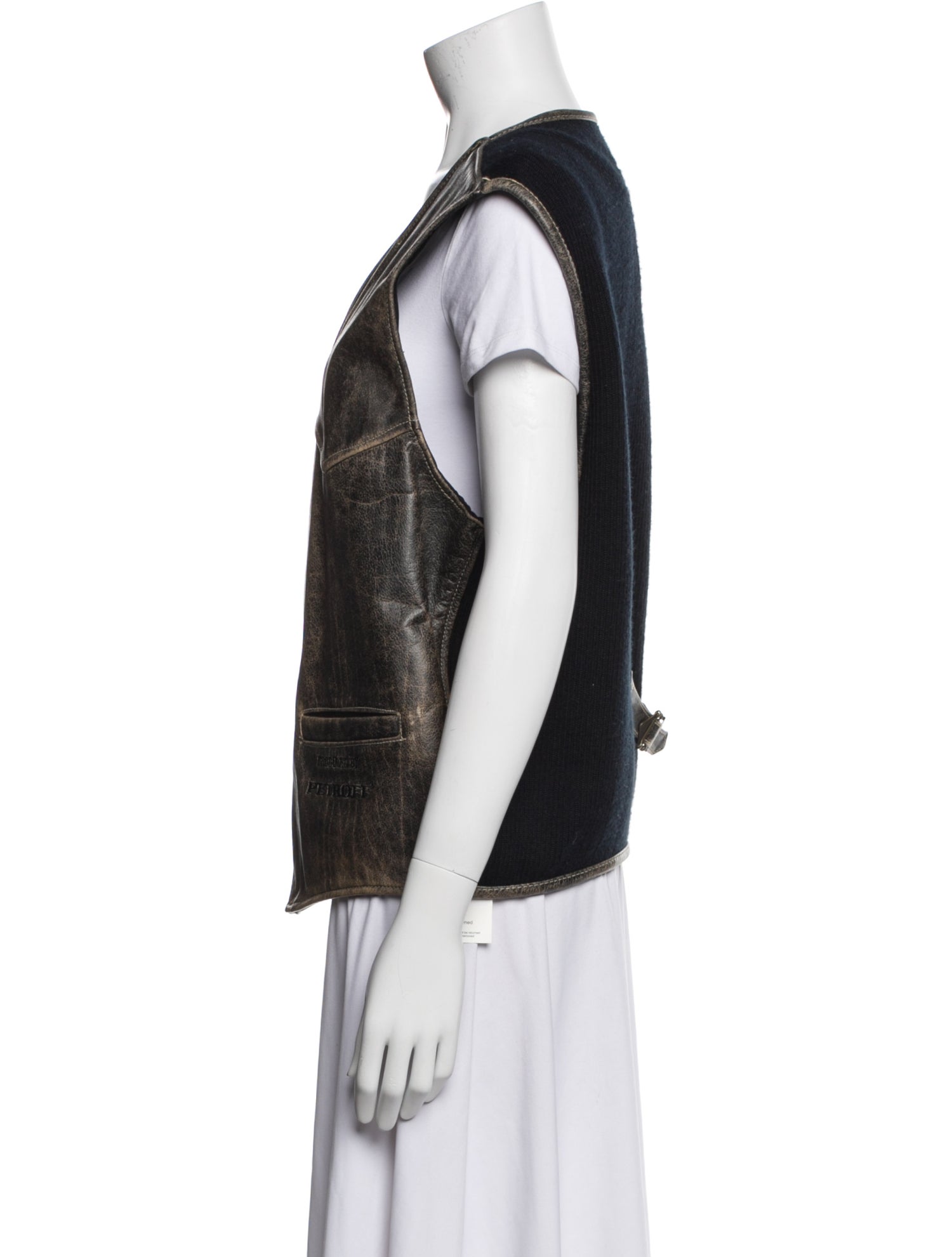 Sonia Petroff Leather Vest