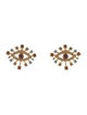 Sonia Petroff Crystal Eye Stud Earrings