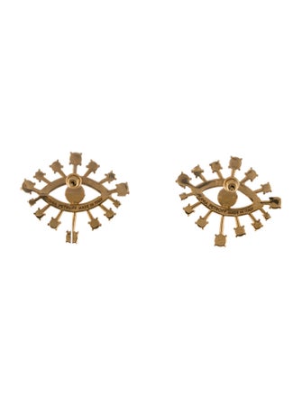 Sonia Petroff Crystal Eye Stud Earrings