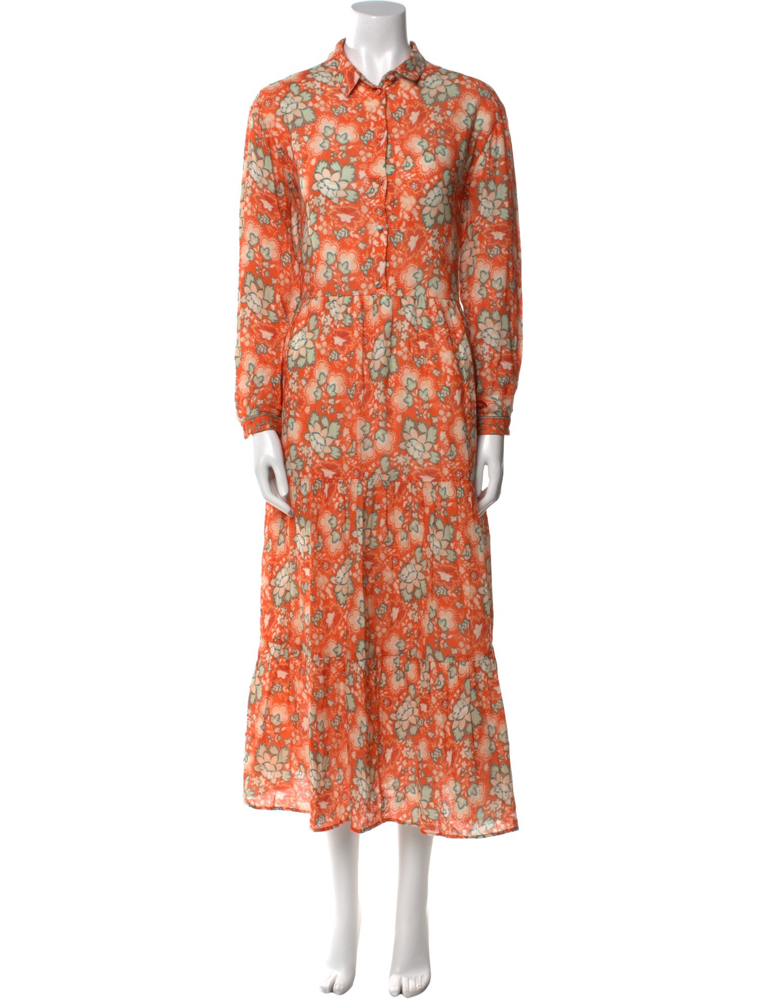 Souleiado Floral Print Long Dress