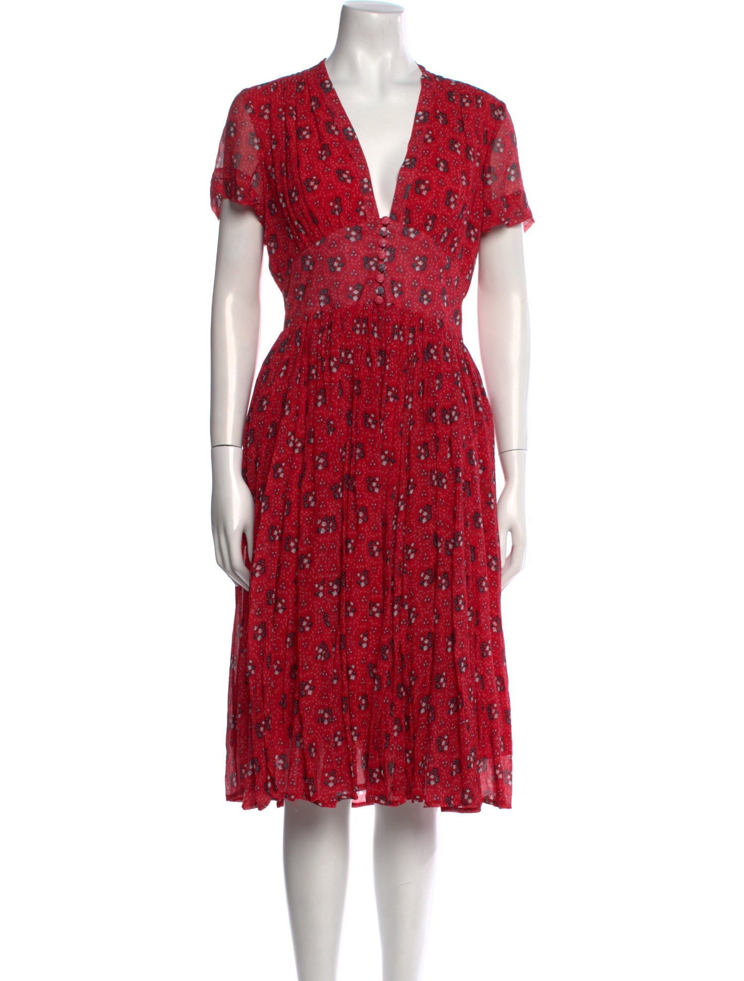 Souleiado Printed Midi Length Dress
