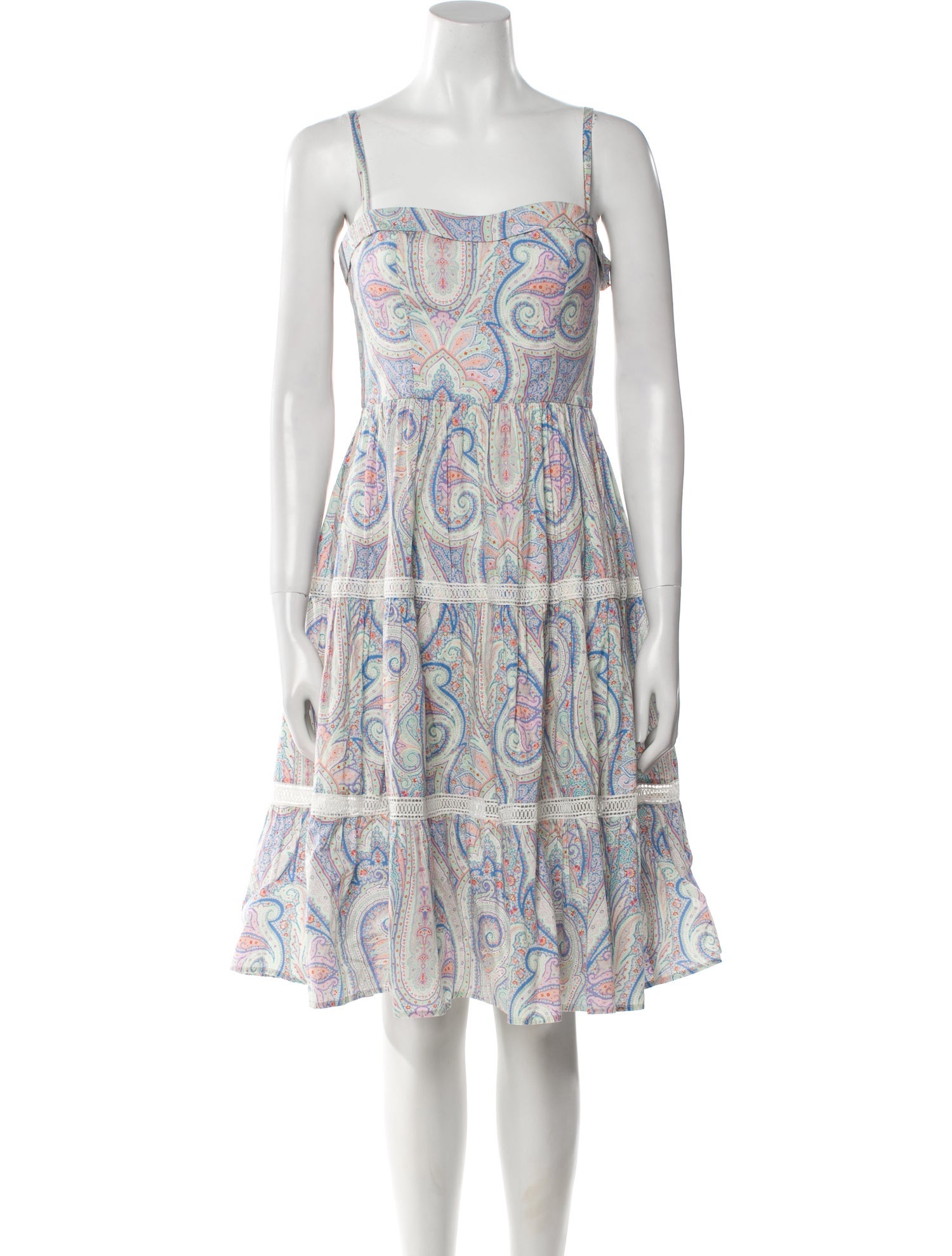 Souleiado Paisley Print Knee-Length Dress