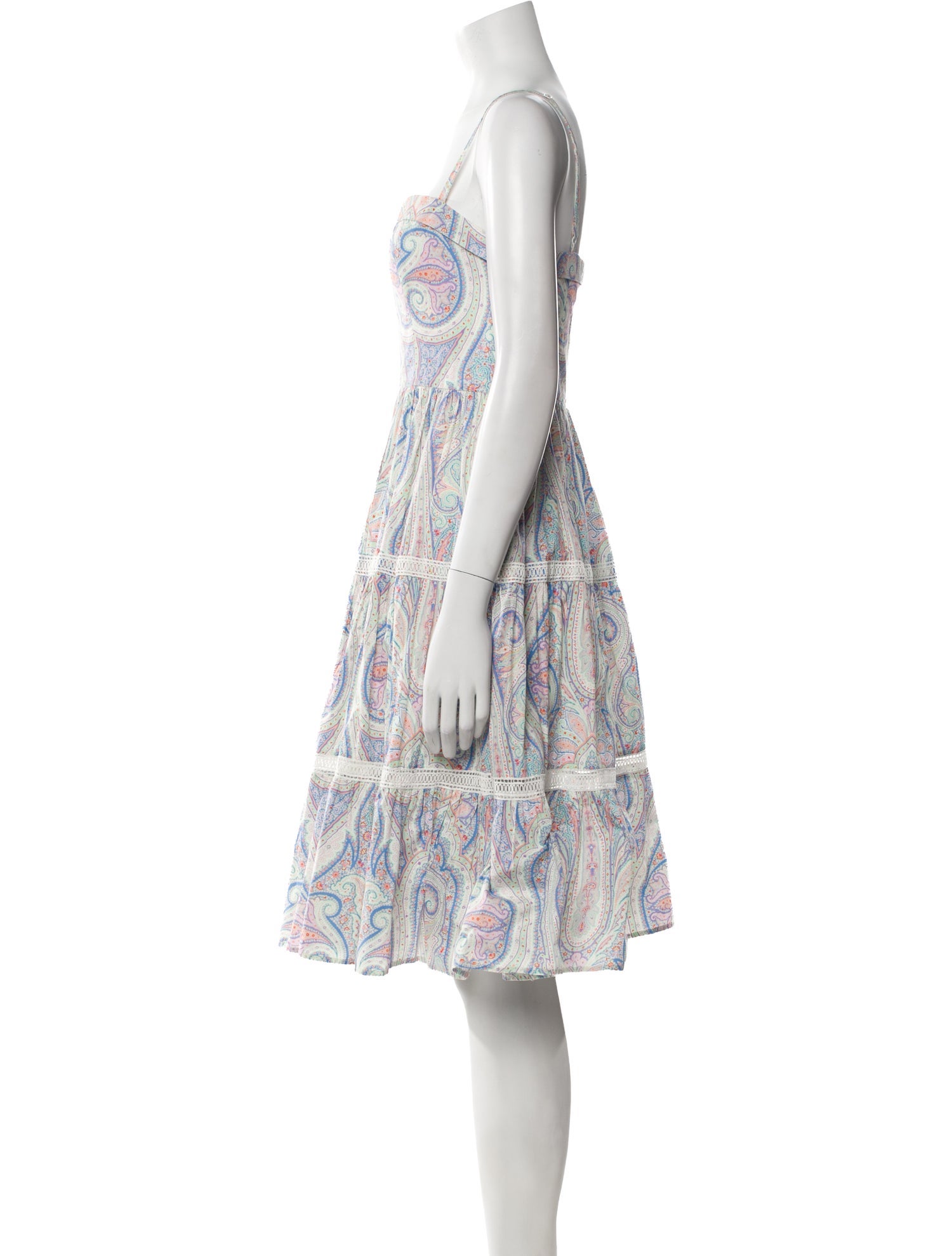 Souleiado Paisley Print Knee-Length Dress