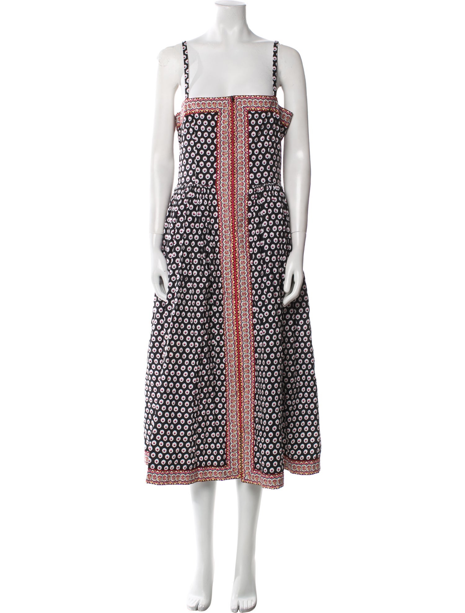 Souleiado Polka Dot Print Midi Length Dress
