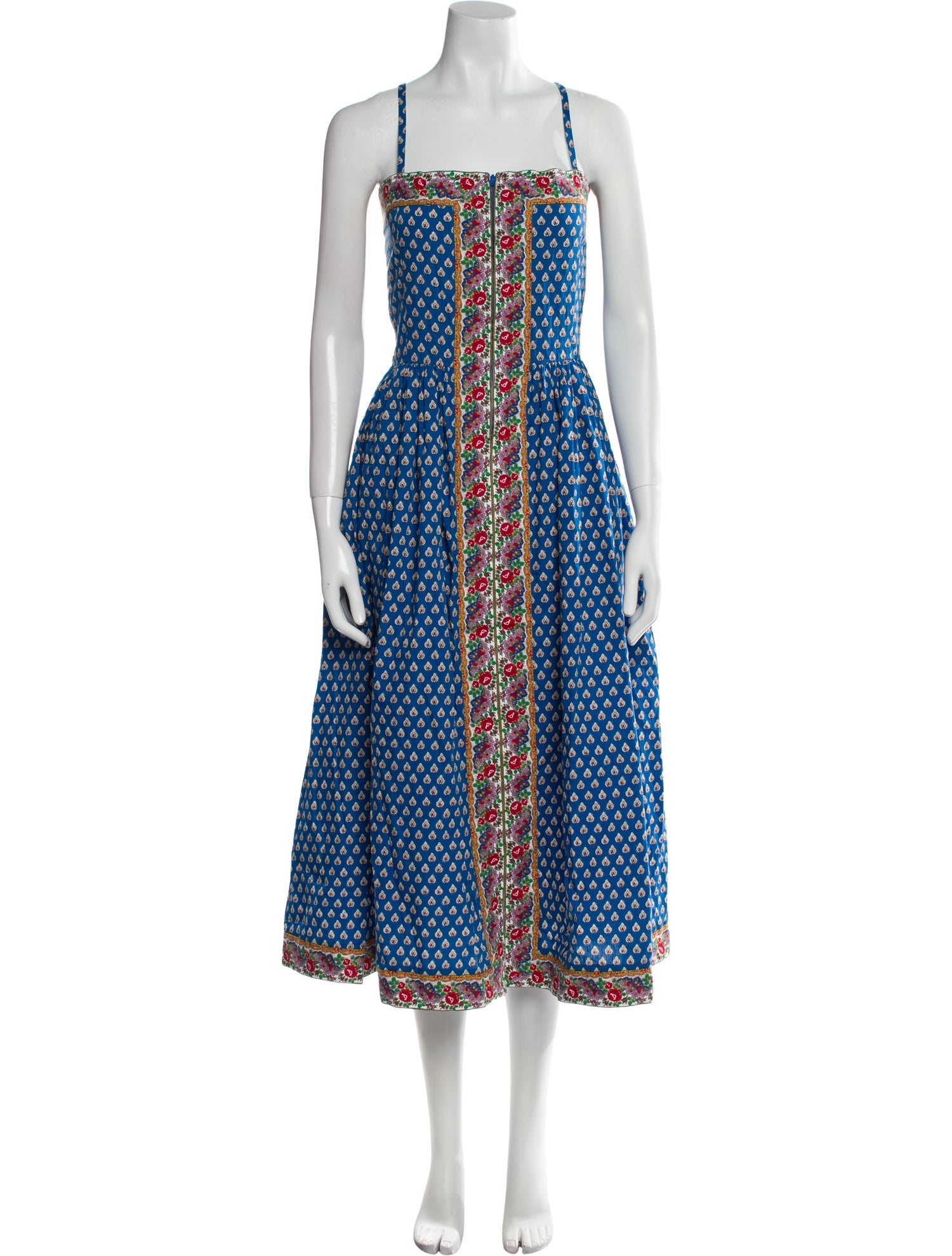 Souleiado Printed Midi Length Dress