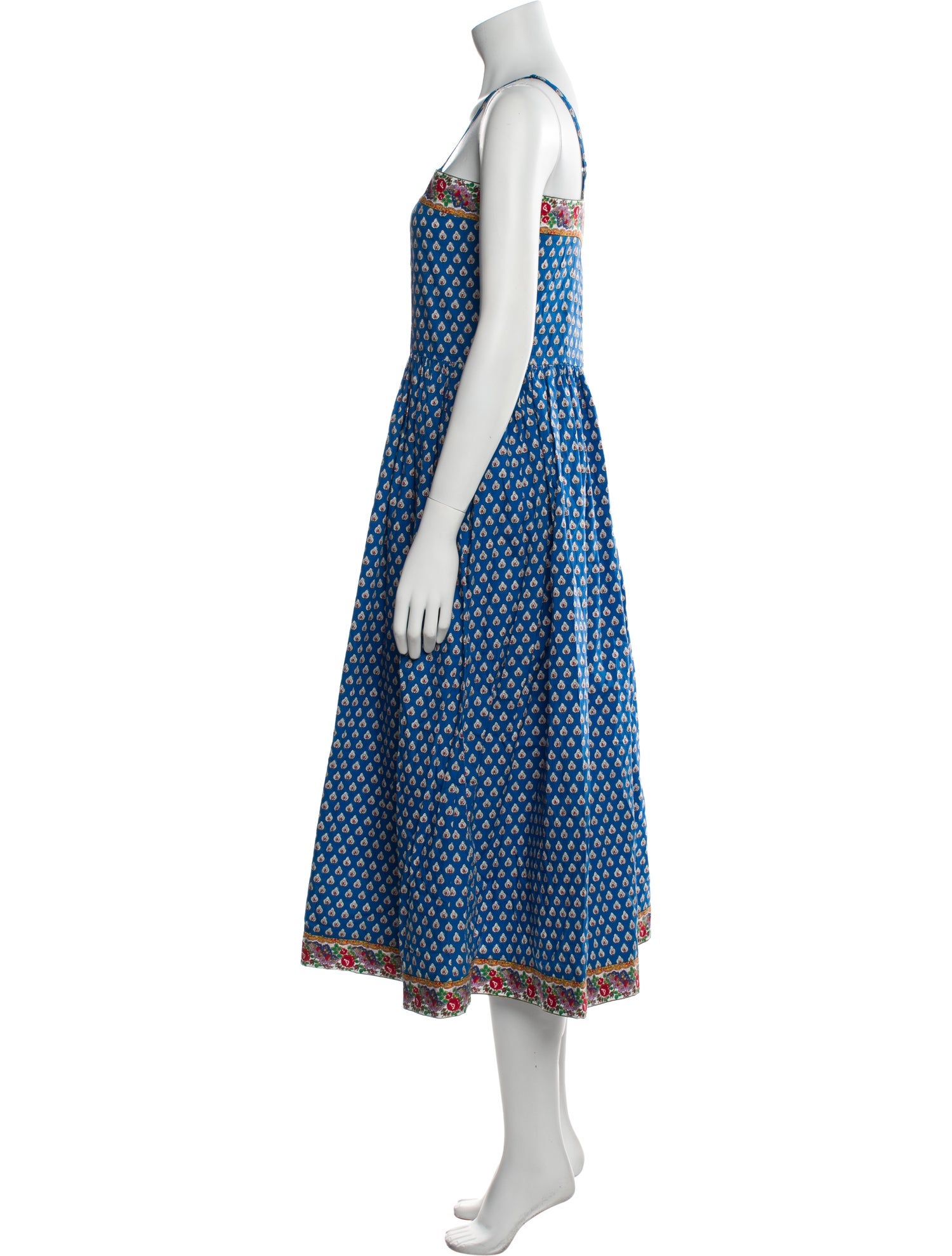 Souleiado Printed Midi Length Dress