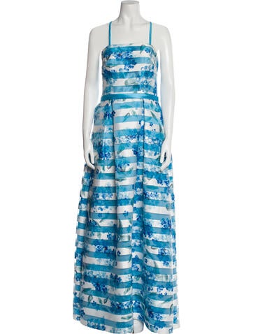 Sologioie Dresses Floral Print Long Dress L