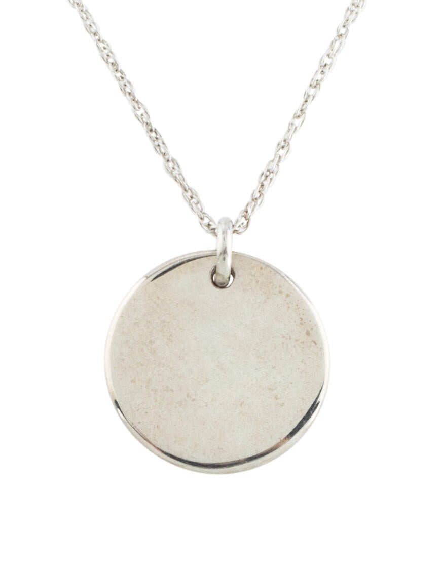 Sophie Buhai Simple Circle Pendant Necklace - Silver