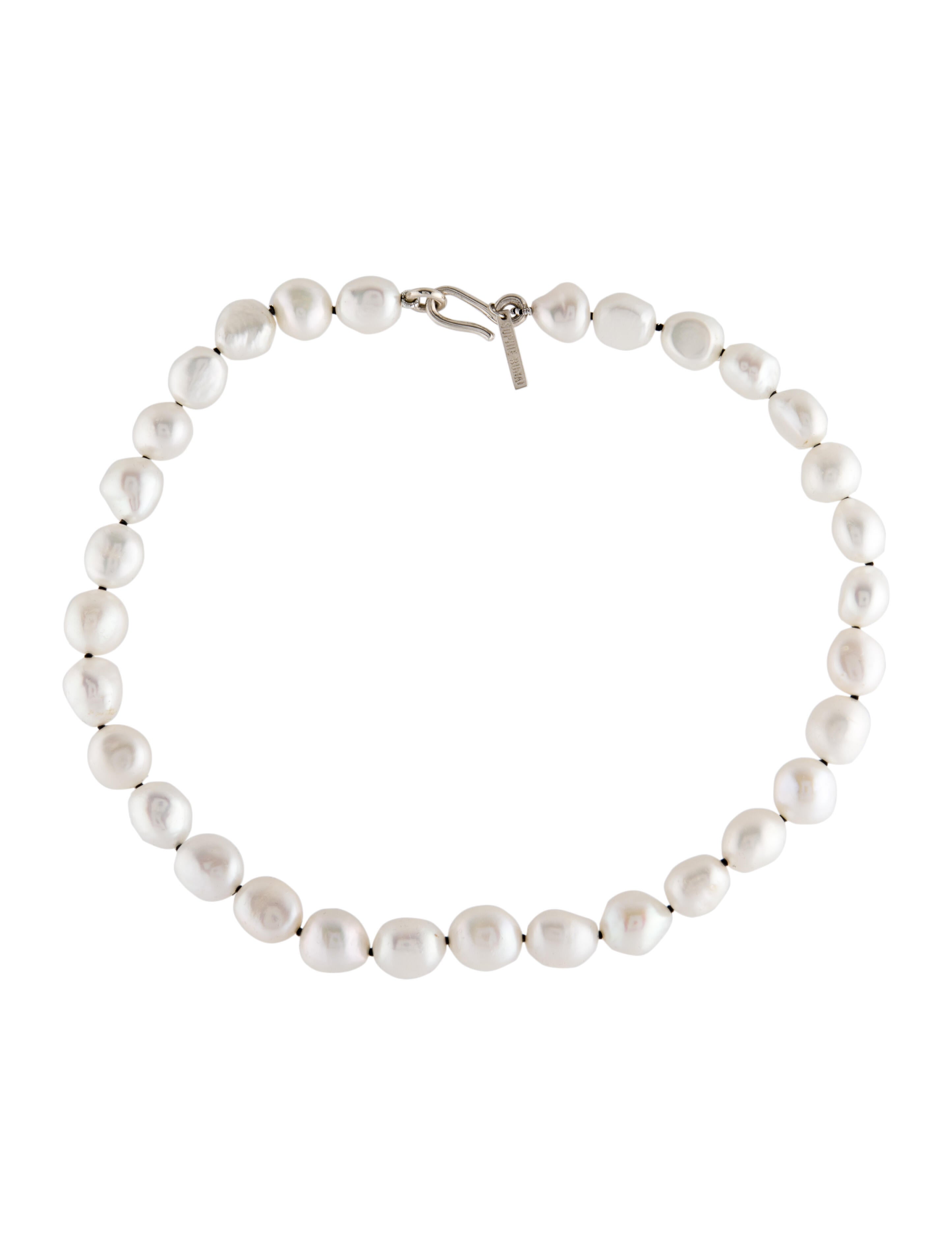 Sophie Buhai SImple Baroque Pearl Collar Necklace - Sterling 