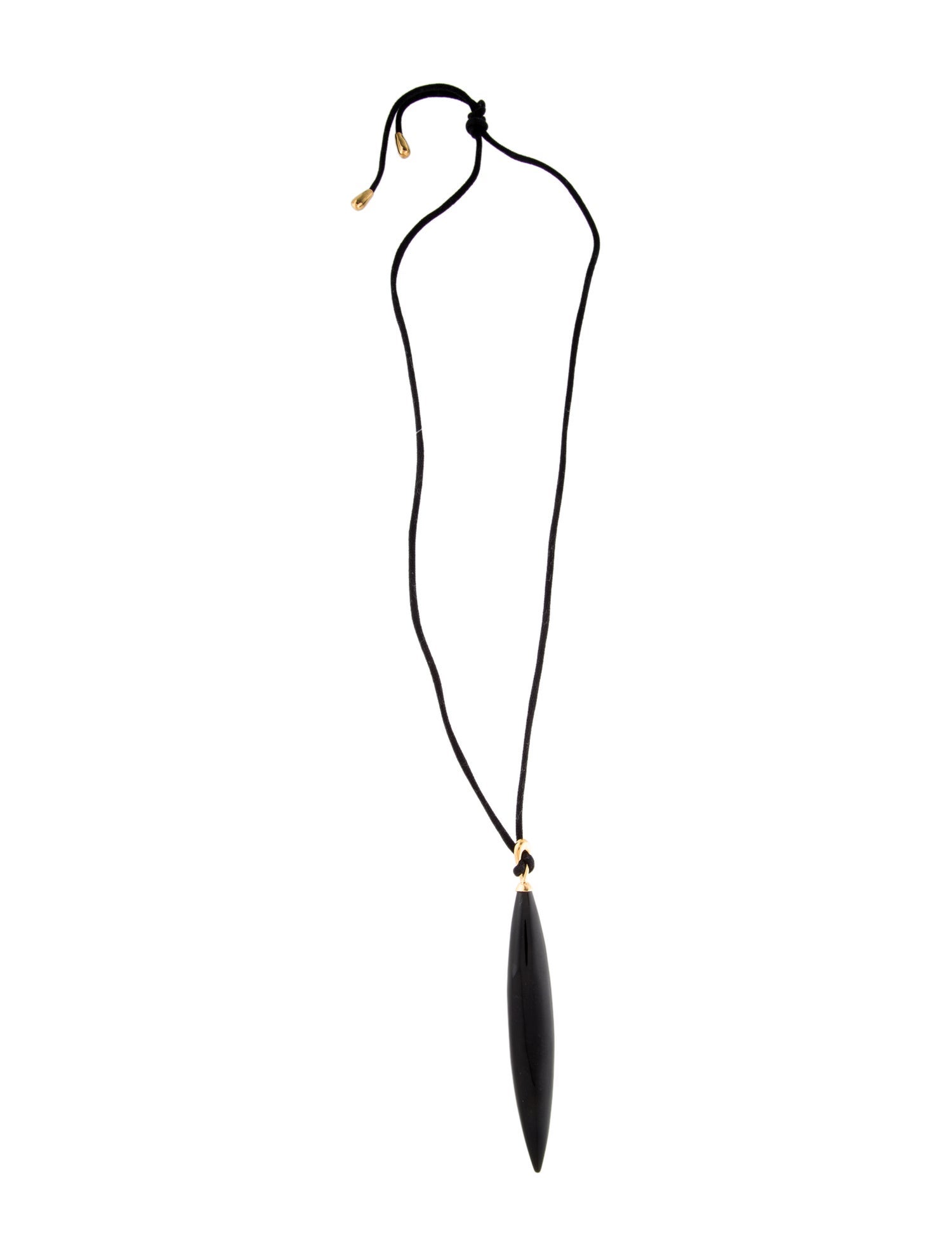 Sophie Buhai Onyx Cord Crevice Pendant Necklace