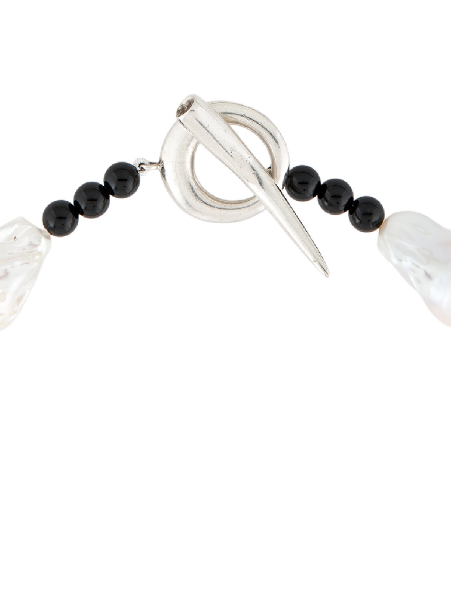 Sophie Buhai Pearl & Onyx Beaded Choker Necklace