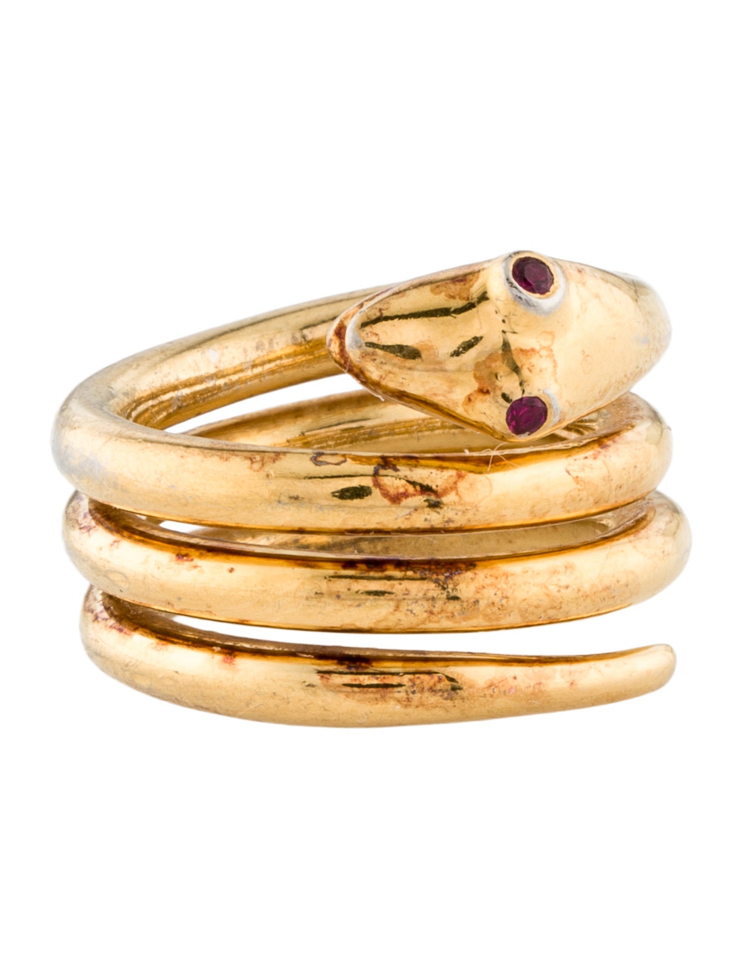 Sophie Buhai Synthetic Ruby Snake Ring