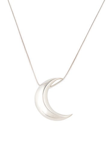 Pre-owned Sophie Buhai Crescent Moon Pendant Necklace, 16.5" In Multi