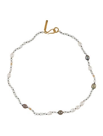Pre-owned Sophie Buhai Pearl Mermaid Choker Necklace, 14.75" In Multi