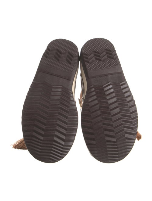 SOREL x Chloé Suede Striped Lace-Up Boots