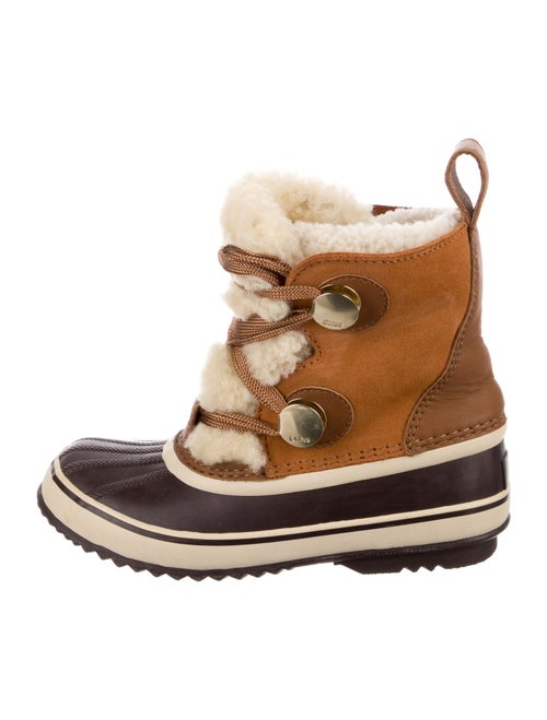 SOREL x Chloé Suede Lace-Up Boots