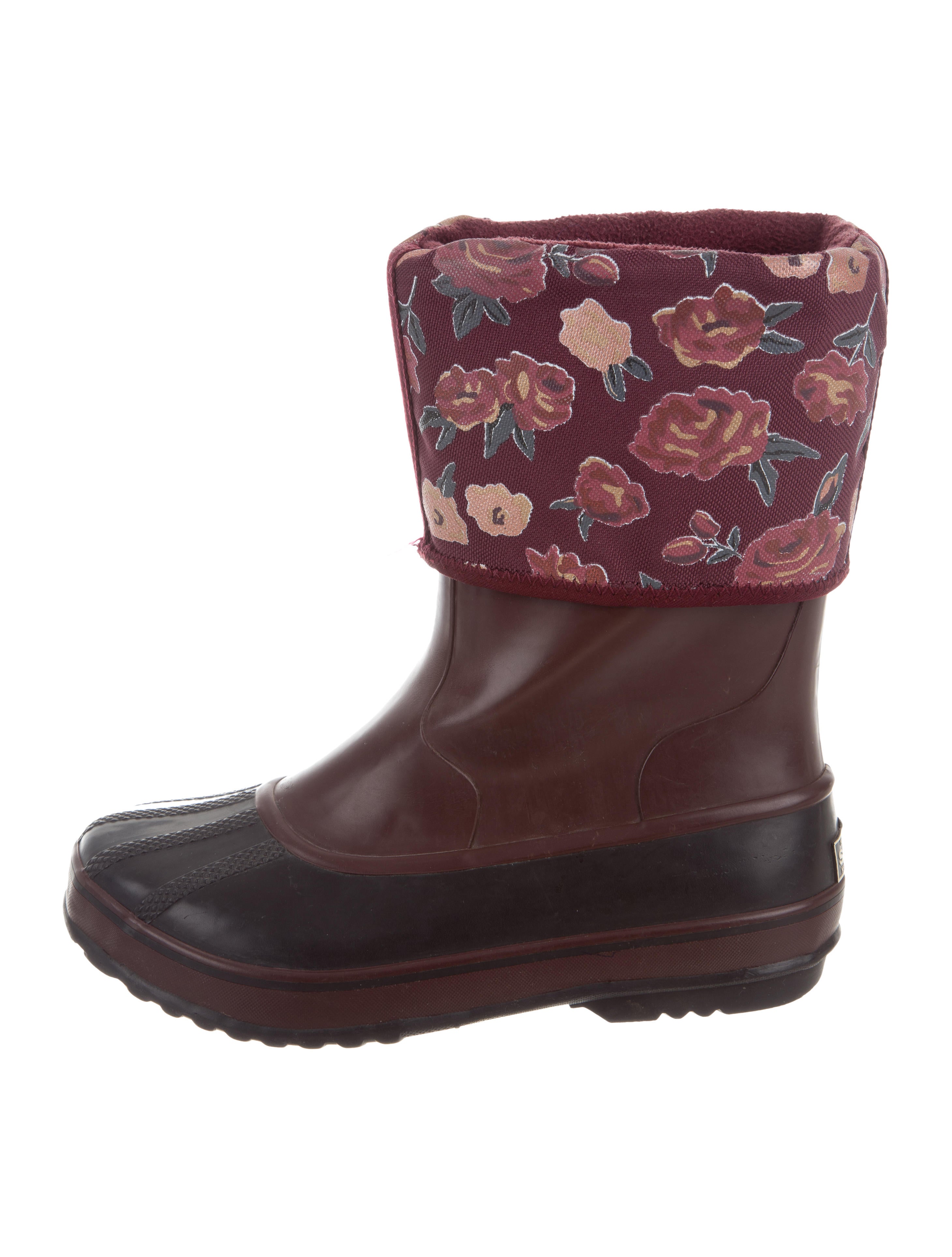 sorel heeled rain boots