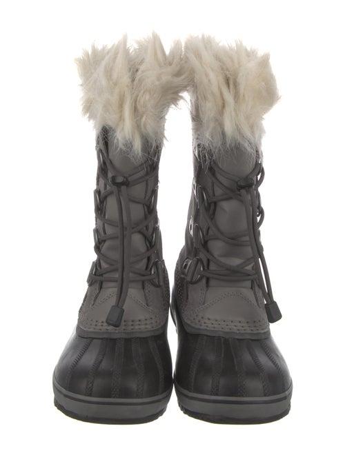 Sorel Suede Faux Fur Trim Lace-Up Boots