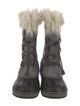 Sorel Suede Faux Fur Trim Lace-Up Boots