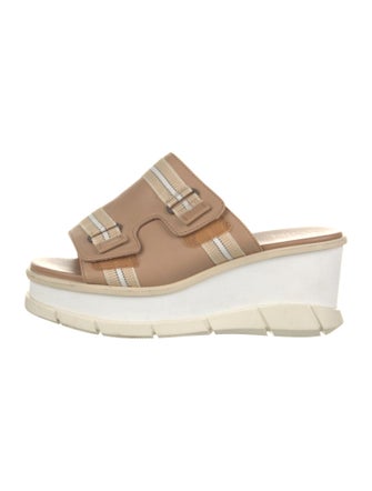 Sorel Leather Striped Slides
