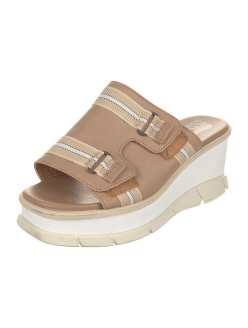 Sorel Leather Striped Slides