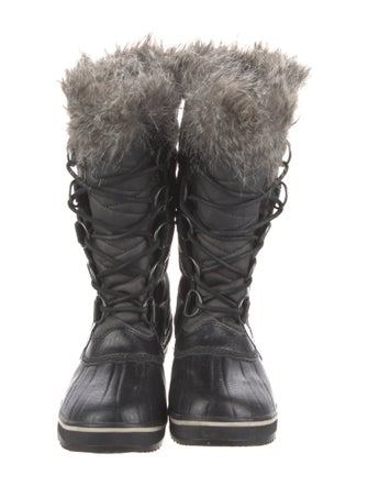 Sorel Faux Fur Trim Lace-Up Boots