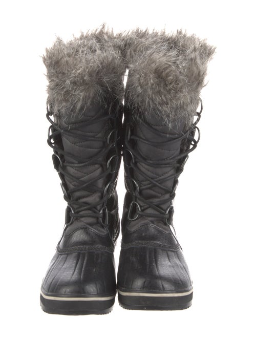 Sorel Faux Fur Trim Lace-Up Boots