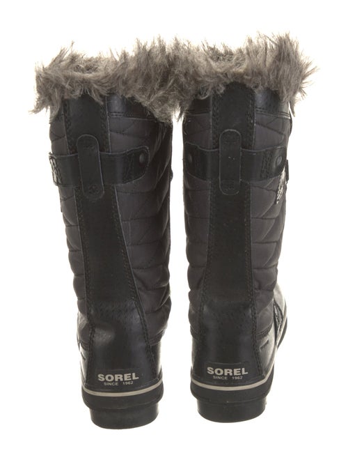 Sorel Canvas Fur Trim Lace-Up Boots