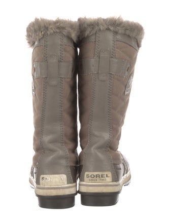 Sorel Fur Trim Lace-Up Boots