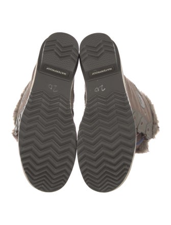 Sorel Fur Trim Lace-Up Boots