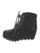 Sorel Embossed Leather Lace-Up Boots