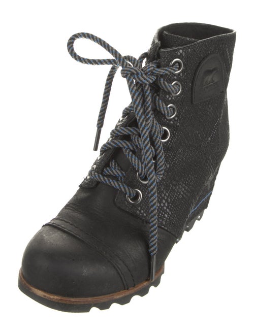 Sorel Embossed Leather Lace-Up Boots
