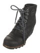 Sorel Embossed Leather Lace-Up Boots