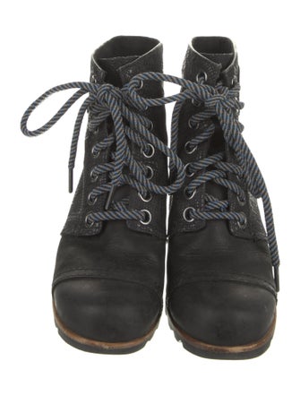 Sorel Embossed Leather Lace-Up Boots