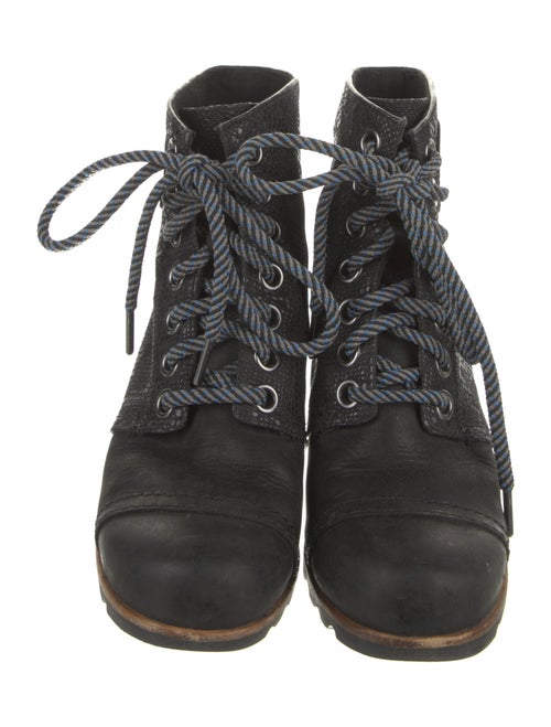Sorel Embossed Leather Lace-Up Boots