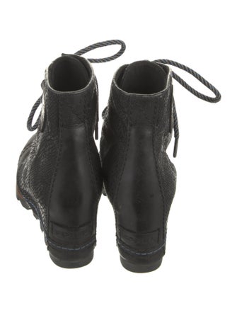 Sorel Embossed Leather Lace-Up Boots