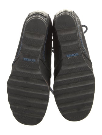 Sorel Embossed Leather Lace-Up Boots