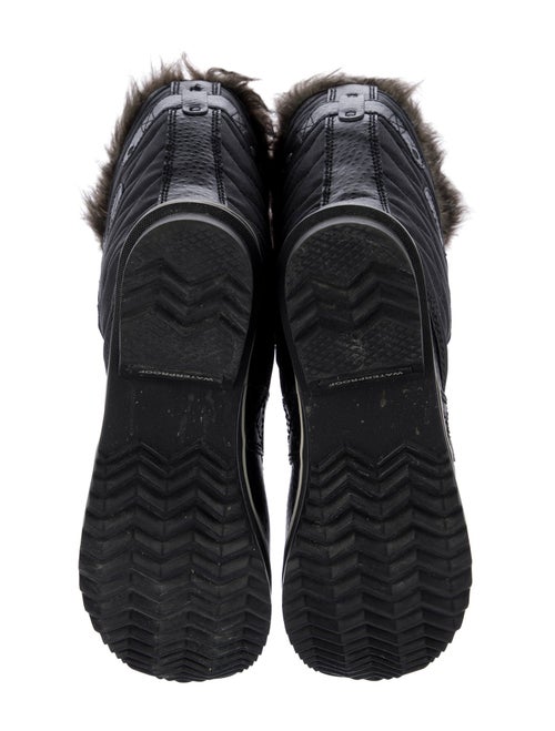 Sorel Leather Faux Fur Trim Lace-Up Boots