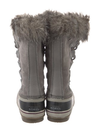 Sorel Suede Faux Fur Trim Lace-Up Boots