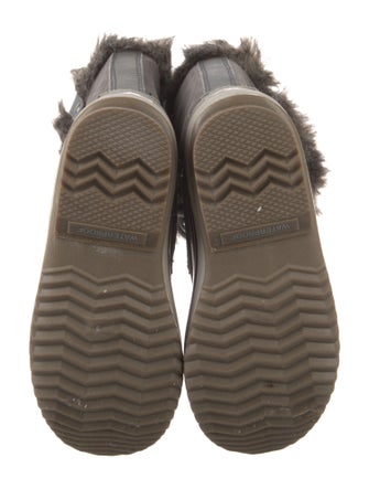 Sorel Suede Faux Fur Trim Lace-Up Boots