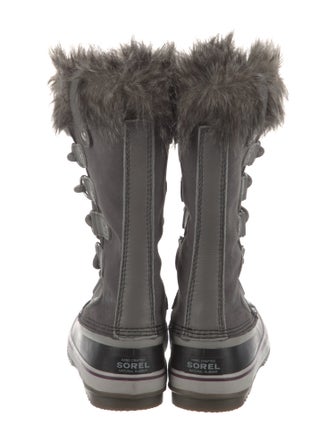 Sorel Suede Faux Fur Trim Lace-Up Boots