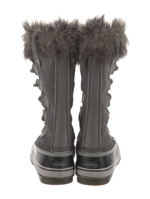 Sorel Suede Faux Fur Trim Lace-Up Boots