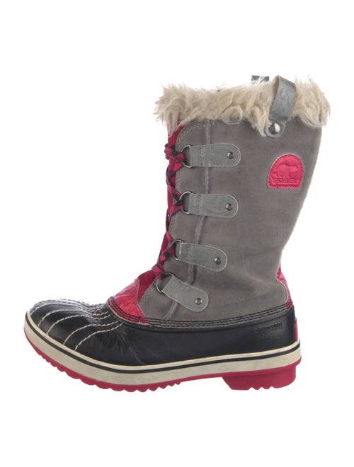 Sorel Suede Printed Lace-Up Boots